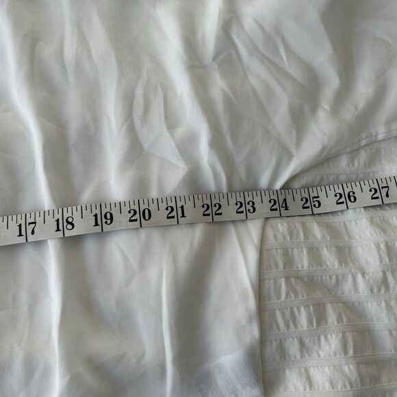 Madewell Relaxed Dolman Button-Up Shirt Size S White Sheer Coastal Prep Classic - Picture 15 of 16